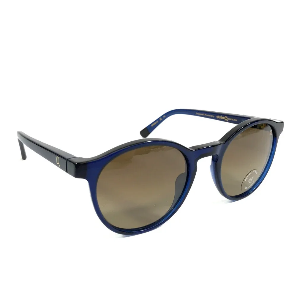 Etnia Barcelona Sunglasses AVINYON 3 DBBR Dark Blue Brown Frames w/ Brown Lenses